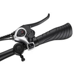 Rower elektryczny MTB Ancheer, 27,5”, czarny z białymi elementami