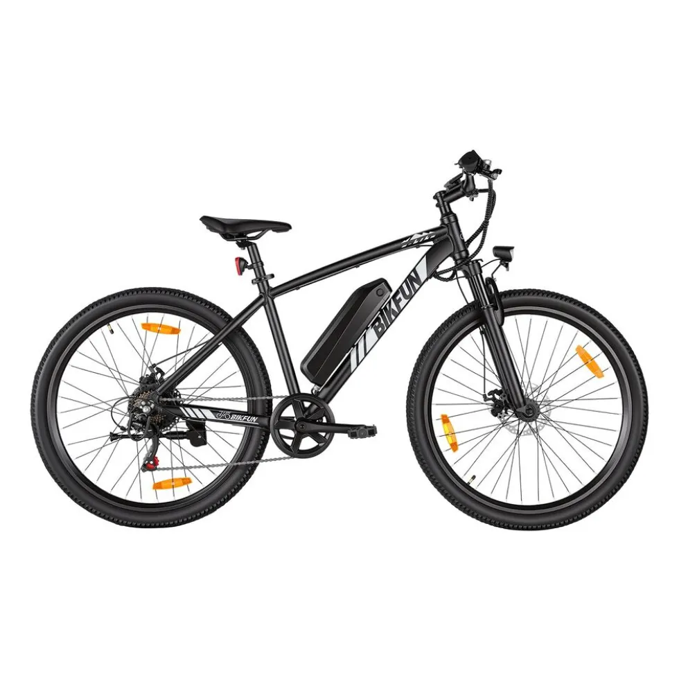 Rower elektryczny MTB Bikfun AMAK00051, koła 27,5'', biały
