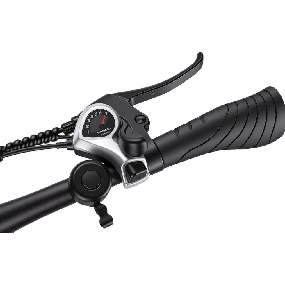Rower elektryczny MTB Bikfun AMAK00051, koła 27,5'', biały