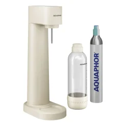 Saturator Aquaphor Primo, butelka 1 l, nabój CO2, kremowy
