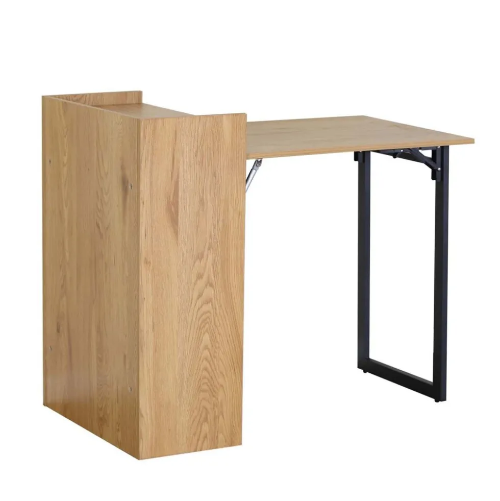 Składane biurko Sanico, 102 x 58 x 85,5 cm, dębowy