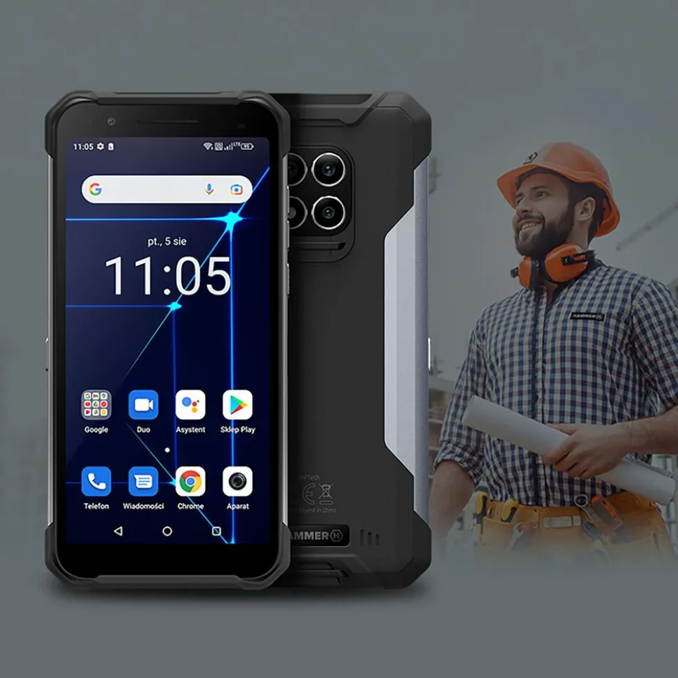 Smartfon Hammer Builder 6/128 GB, 6”, czarny