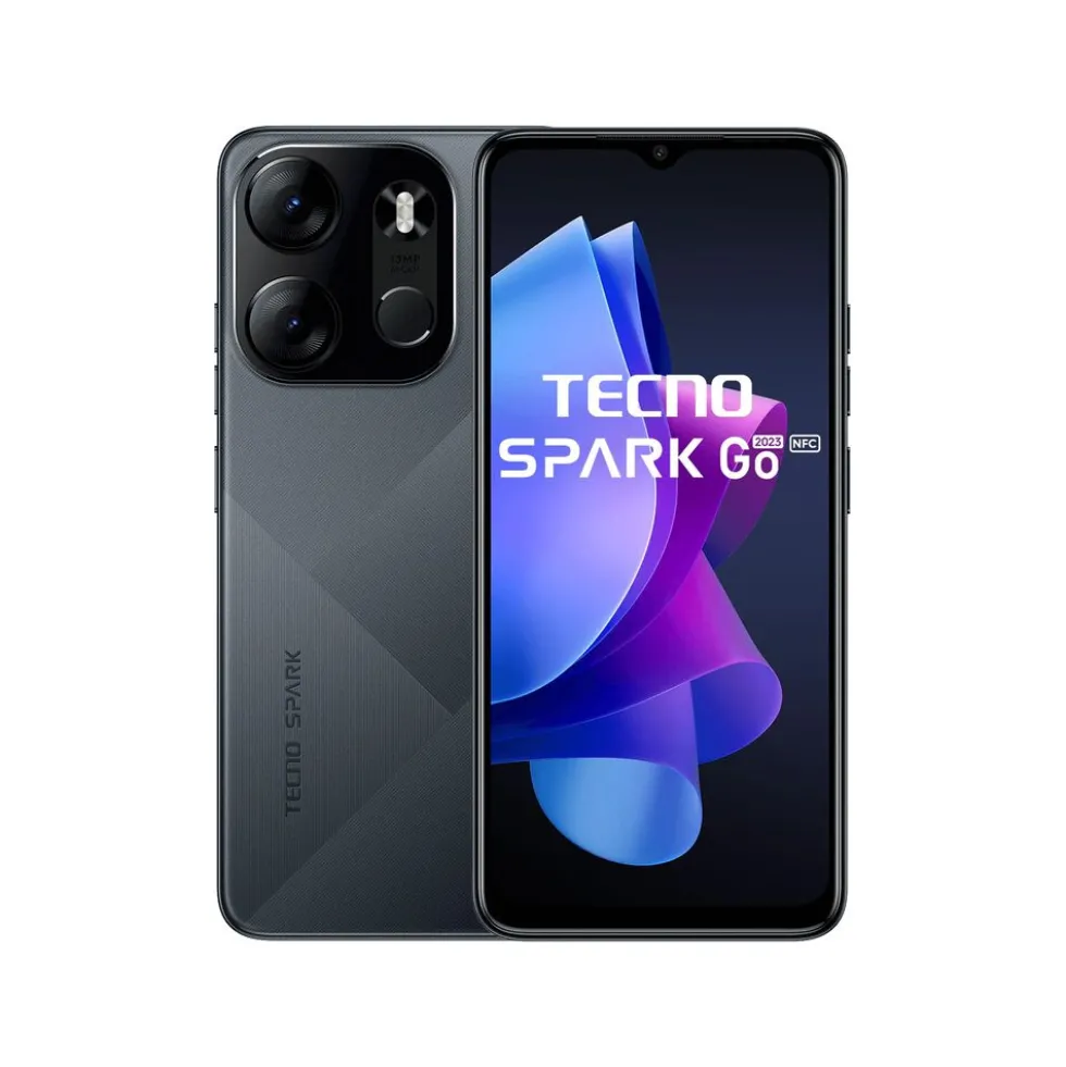 Smartfon Tecno Spark Go 2023 3/64GB Endless Black, 6,6” HD+, czarny