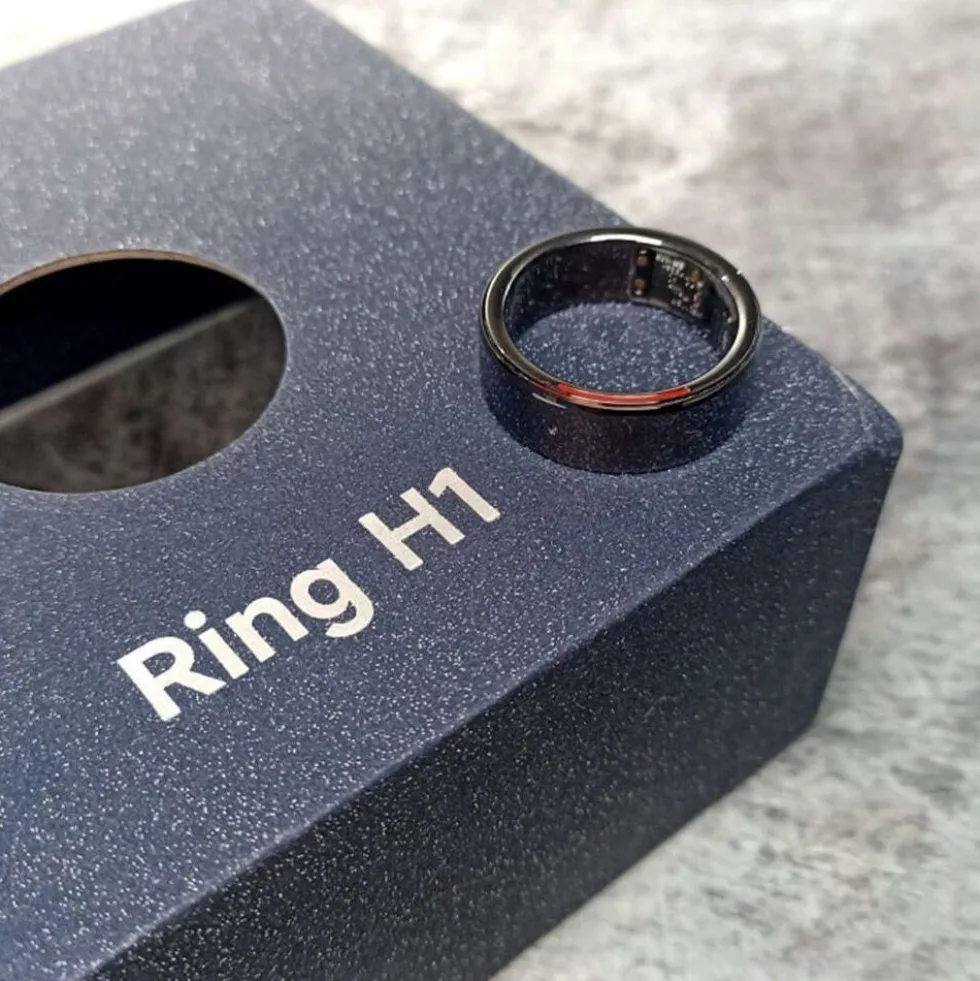Smart ring Kumi H1, rozmiar 8, czarny