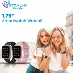 Smartwatch Extralink Lifestyle Watch9, 2 opaski, różowy