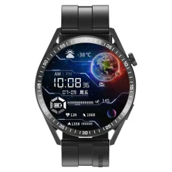 Smartwatch Tracer SM6 Opal, wodoodporny, czarny