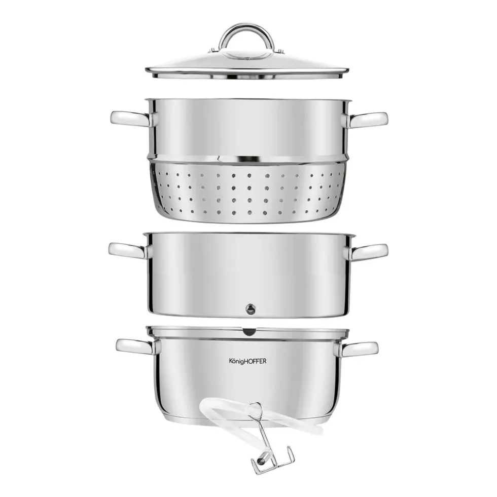 Sokownik Konighoffer, 5 l, z pokrywką, na indukcję
