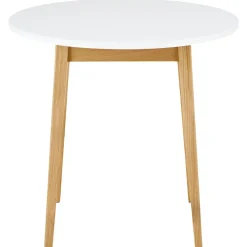 Stół okrągły Frisk, śr. 80 cm, biały