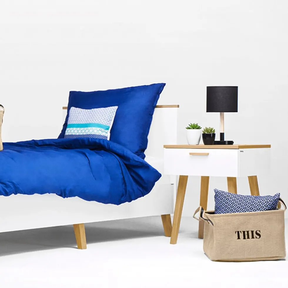 Stolik nocny Frisk 60 cm, biały