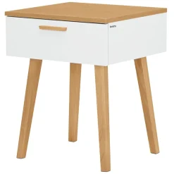 Stolik nocny Frisk 60 cm, biały