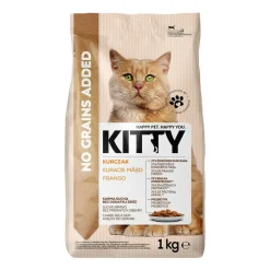 Sucha karma dla kotów Kitty, kurczak, bez zbóż, 6 x 1 kg