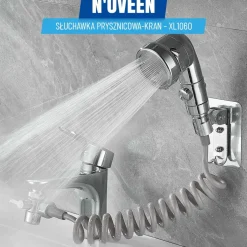 Słuchawka prysznicowa kran Noveen XL1060, srebrna