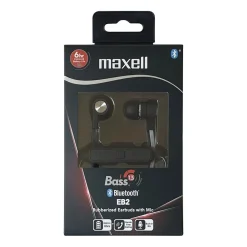 Słuchawki dokanałowe bezprzewodowe Maxell Bass-13 BT EP, z kontrolerem, czarne