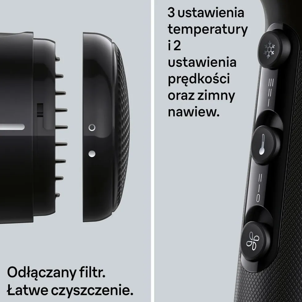 Suszarka Braun HD225E, 2200 W, czarna