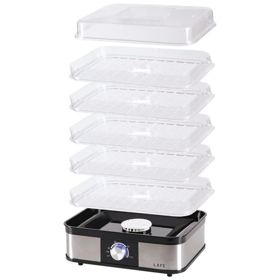 Suszarka do grzybów i owoców Lafe NutriDry, 5 tac, 250 W