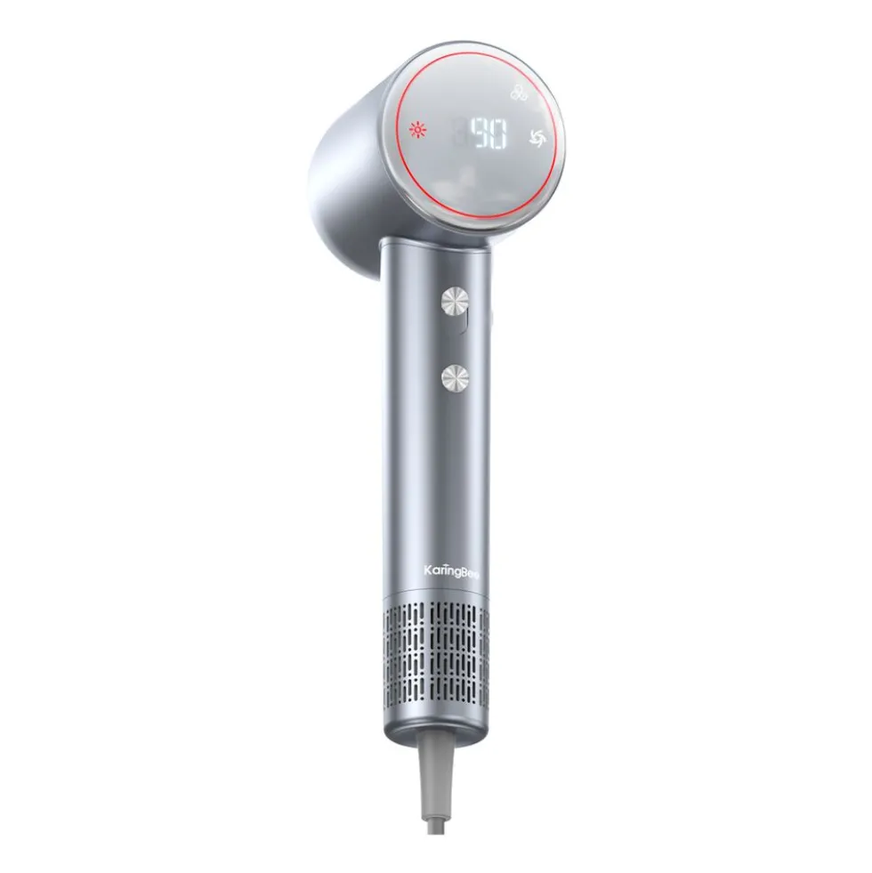 Suszarka do włosów z jonizacją KaringBee HS01, 1300 W, szara