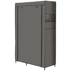 Szafa tekstylna Smukee Home, 105 x 45 x 170 cm, składana, szara