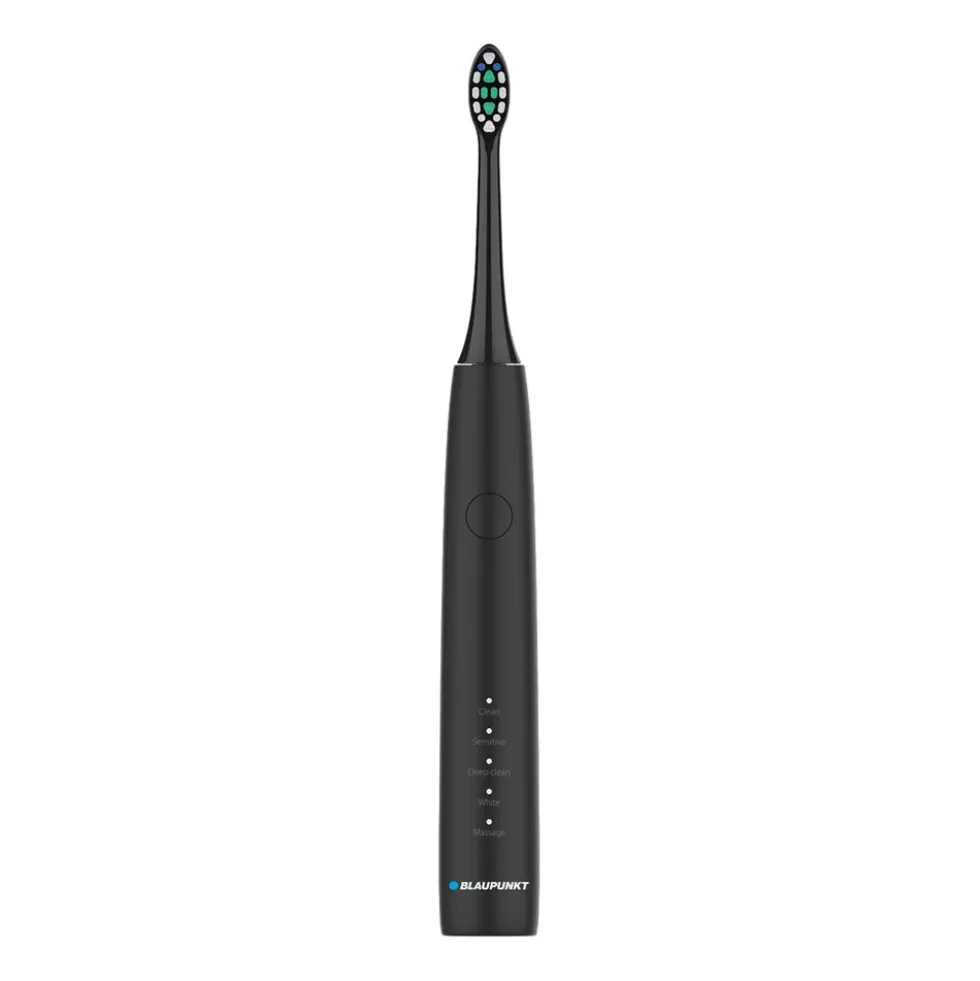 Szczoteczka soniczna Blaupunkt DTS201BK, 2 wymienne końcówki, czarna