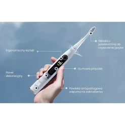 Szczoteczka soniczna z wyświetlaczem Oclean X10, szara