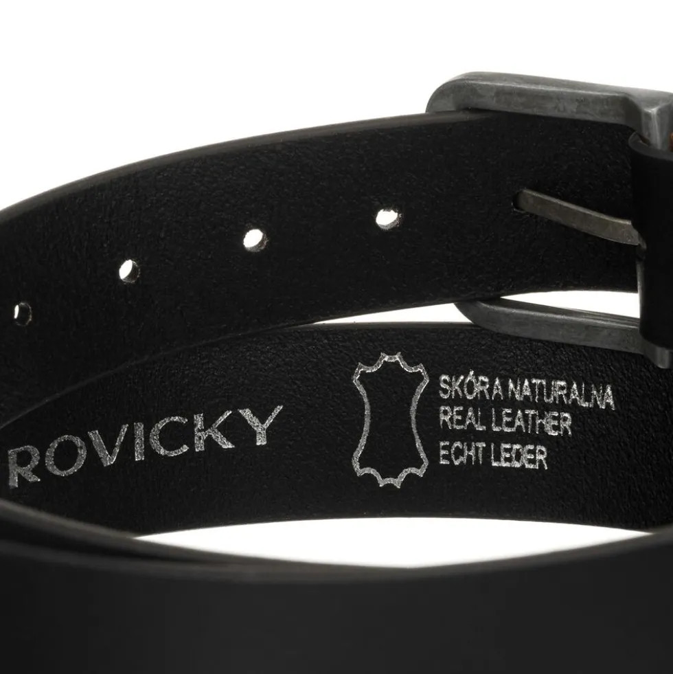 Szeroki pasek męski skórzany ROVICKY, 110 x 3,6 x 0,3 cm