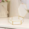 Szkatułka szklana Altom Design, Gold Honey, 20 x 19 cm