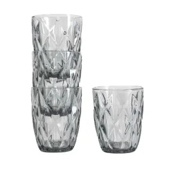 Szklanki Homla Luno, 4 sztuki, 280 ml, grafitowe