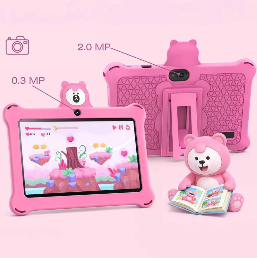 Tablet dla dzieci Tracer K7 Touch Pro, 7'', IPS, różowy