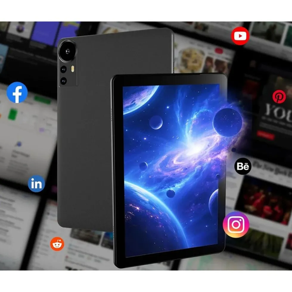 Tablet Extralink CP31 Pro, 10'', 128GB, z etui, klawiaturą, myszą i rysikiem, pomarańczowy