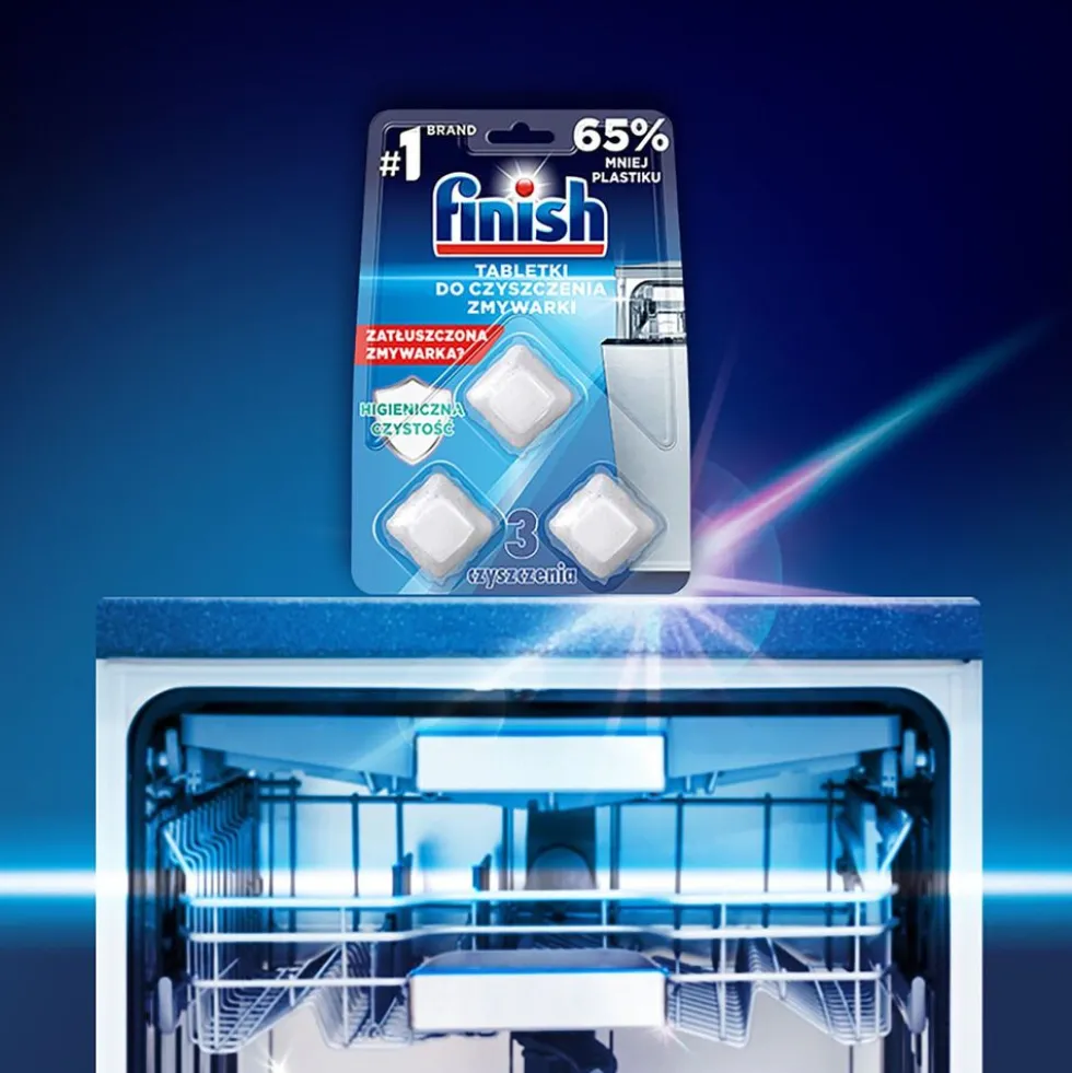 Tabletki do czyszczenia zmywarki Finish, 3 szt.