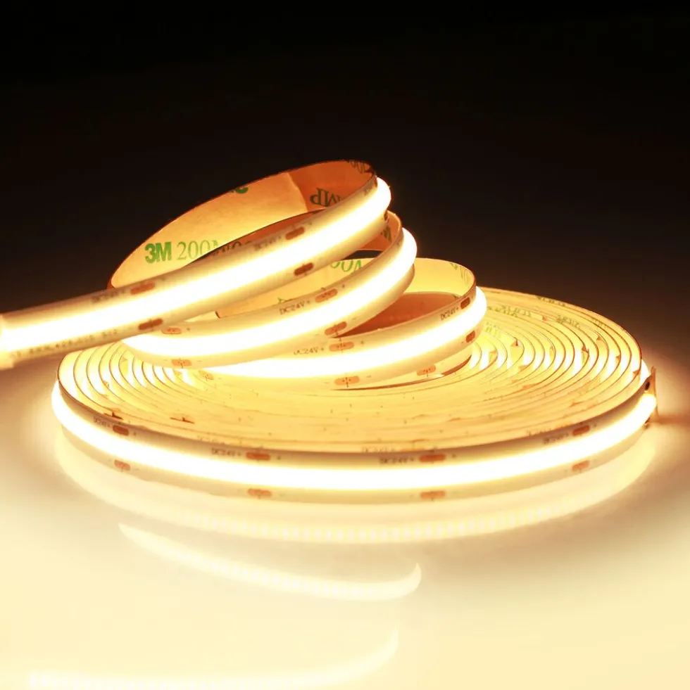 Taśma LED COB 320/m 3000K IP20 Eko-Light, 5 m, z zasilaczem