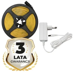 Taśma LED COB 320/m RGB IP20 Eko-Light, 3 m, z zasilaczem