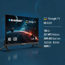 Telewizor 24” Blaupunkt 24WGC5500S, LED, HD Ready, Google TV, DVB-T/T2/C/S/S2