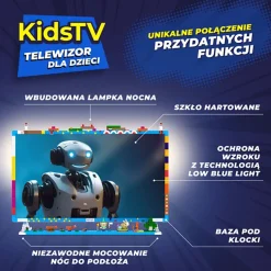 Telewizor dla dzieci 32” KIVI KidsTV, LED, Full HD, niebieski
