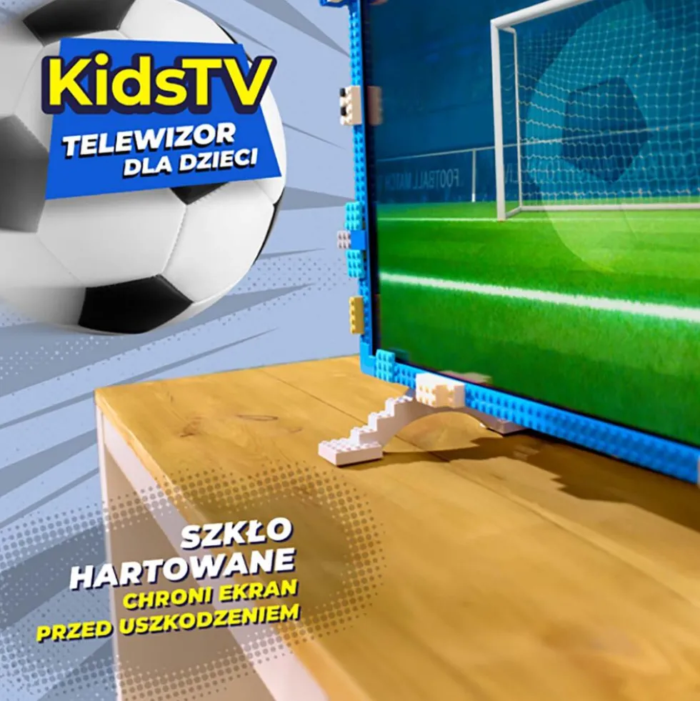 Telewizor dla dzieci 32” KIVI KidsTV, LED, Full HD, niebieski