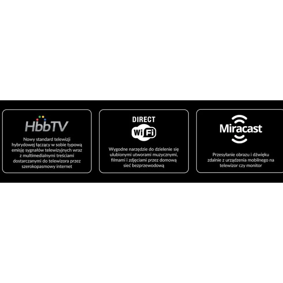 Telewizor 32" Kiano Elegance, bezramkowy, HD Ready, Smart TV, DVB-T2