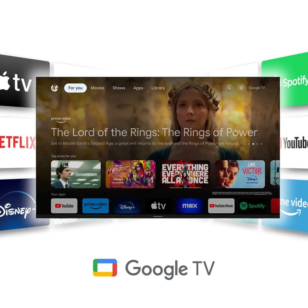 Telewizor 55” Thomson 55UG5C14, Google TV, 4K UHD, bezramkowy
