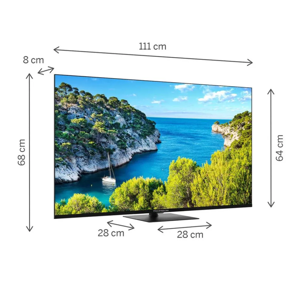 Telewizor 50” Thomson 50UG5C14, Google TV, 4K UHD, bezramkowy