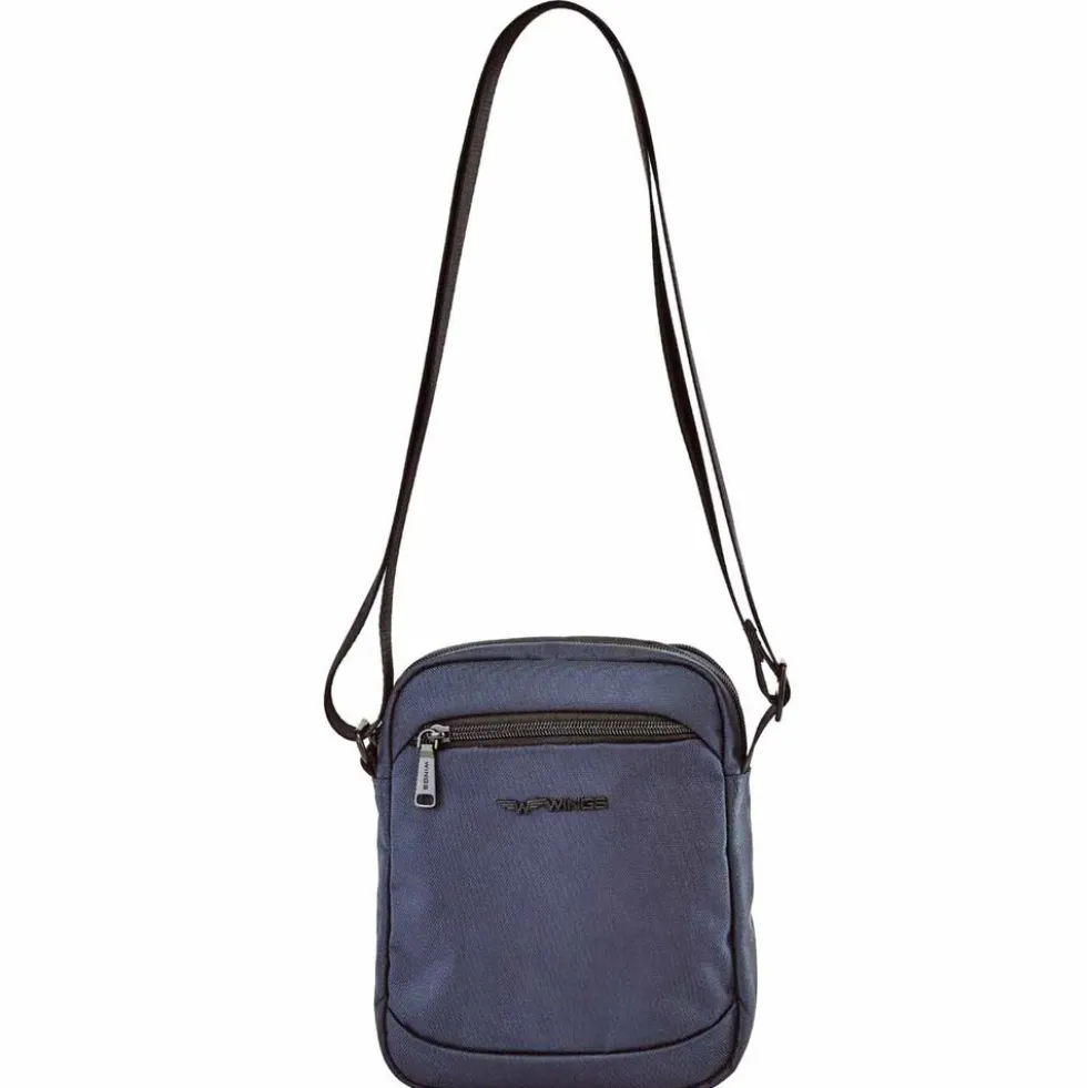 Torba męska crossbody Wings Brant BRT02, 21 x 8 x 26 cm, 4 l, granatowa