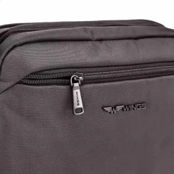 Torba męska crossbody Wings Brant BRT01, 28 x 9 x 21 cm, 5 l, czarna