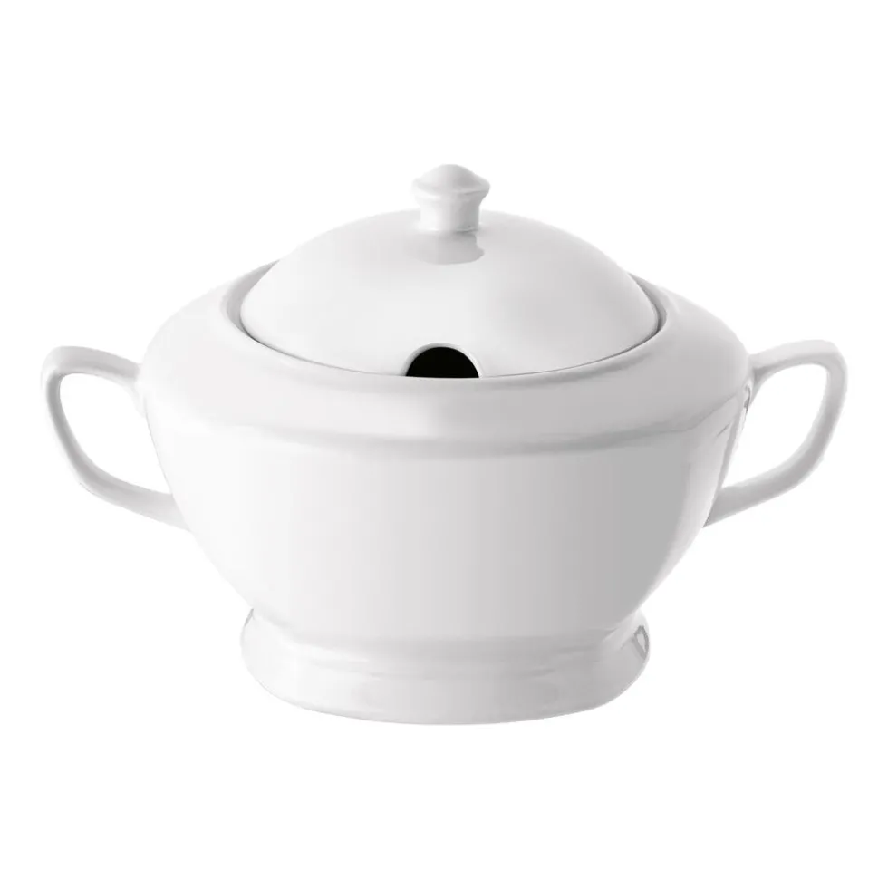 Waza do zupy z porcelany Tadar, 2,5 l, biała