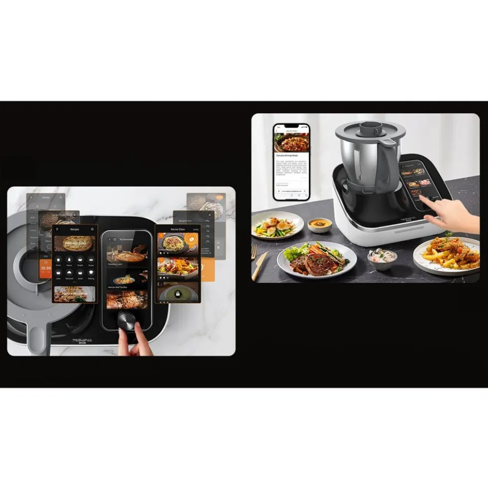Wielofunkcyjny robot kuchenny Tilswall Home, 1200 W, 21 funkcji, biały