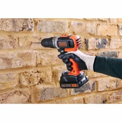 Wiertarka udarowa Black+Decker, z zestawem akcesoriów, 18 V