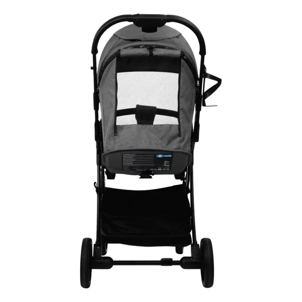 Wózek spacerowy Kidnort Fjällräv, do 22 kg, szary