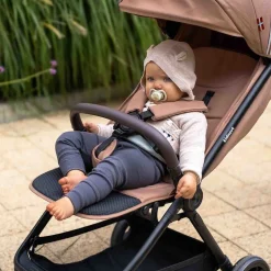 Wózek spacerowy Kidnort Snøugle, składany jedną ręką, beżowy