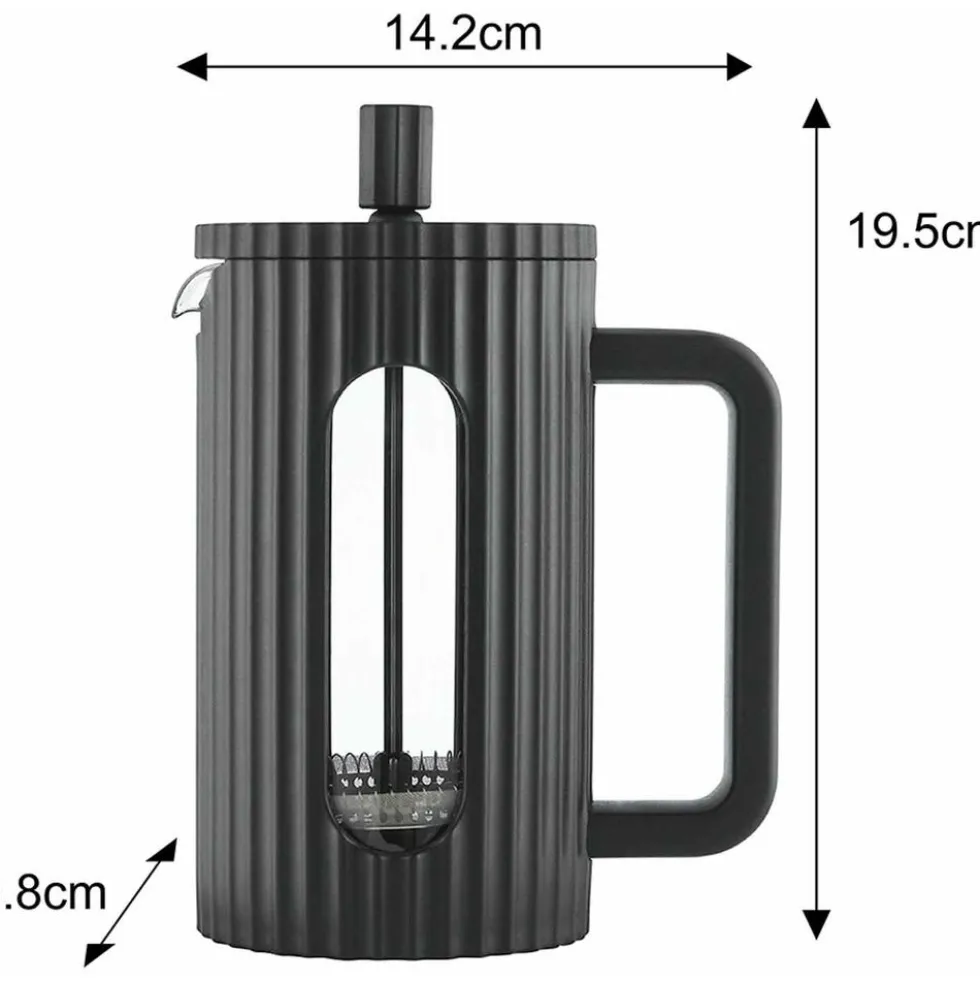 Zaparzacz tłokowy Klausberg 7746, 600 ml, czarny