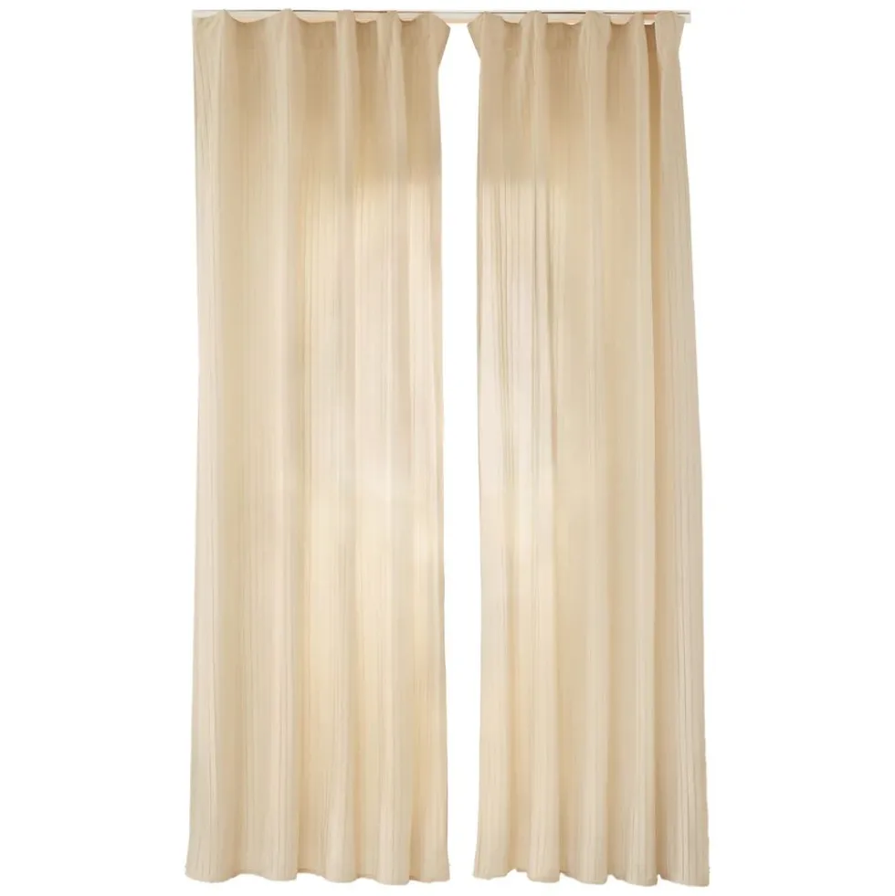 Zasłony aksamitne na taśmie 135 x 250 cm Smukee Home, 2 szt., beżowe