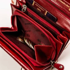 Zestaw damski portfel + brelok PETERSON, 9 x 13 x 4 cm