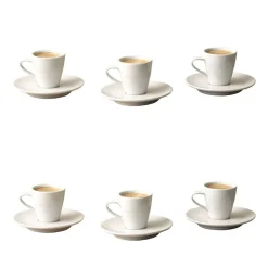Zestaw do kawy z porcelany Delta Q Qups Espresso Pro, 12 elementów, biały