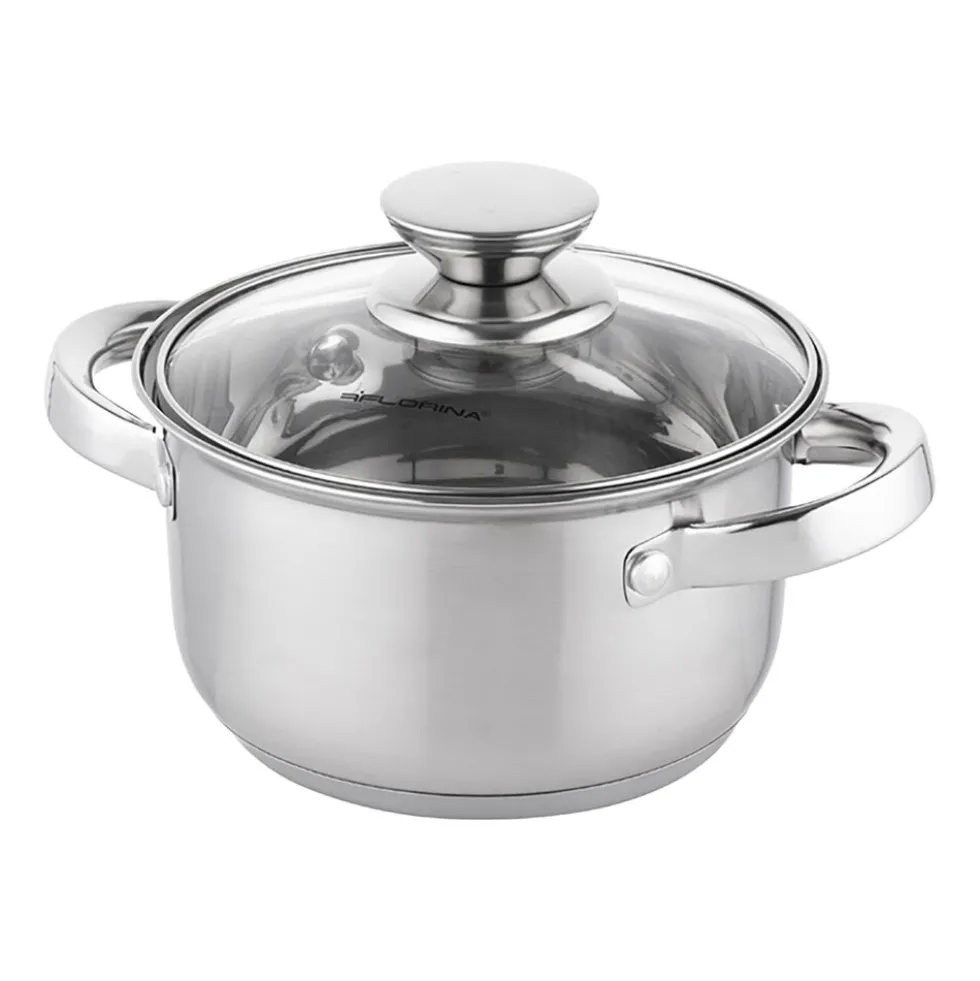 Zestaw garnków Florina CookPro, 8 elementów, stal nierdzewna