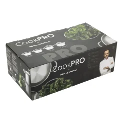 Zestaw garnków Florina CookPro, 8 elementów, stal nierdzewna